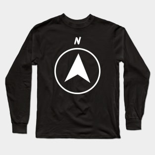 Compass with North Long Sleeve T-Shirt